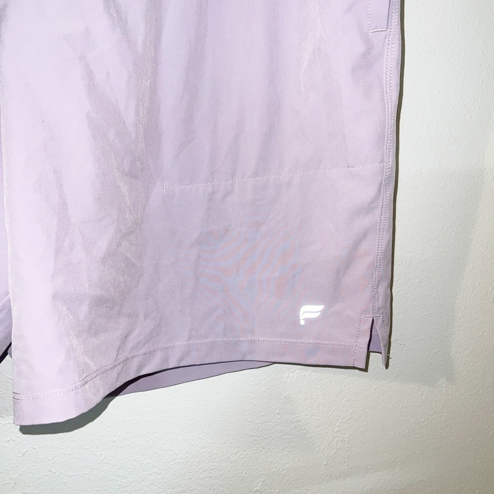 Fabletics fundamental II lined 7” men’s purple active shorts - Picture 3 of 11